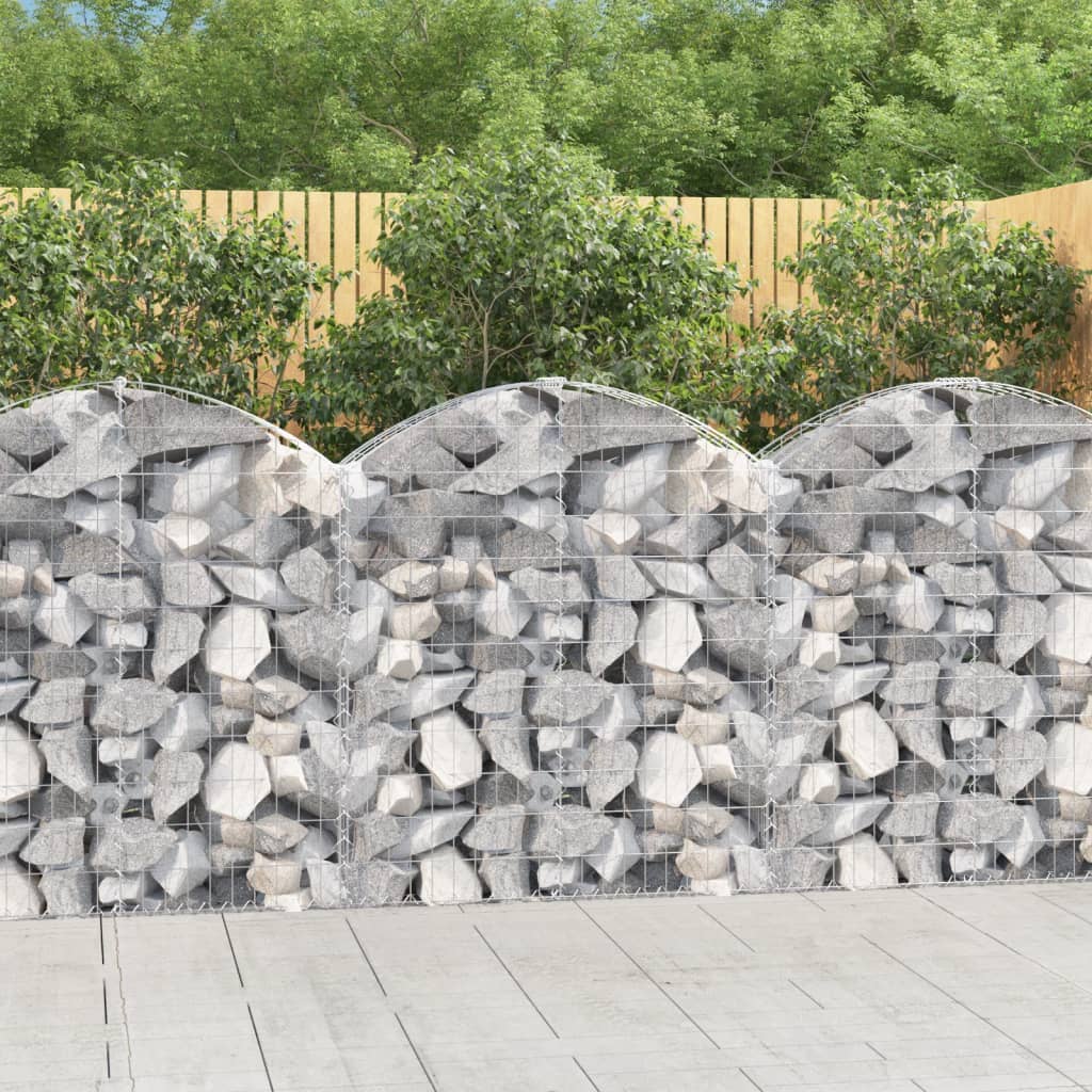 Gabionkurv buet 100x30x100/120 cm galvanisert jern