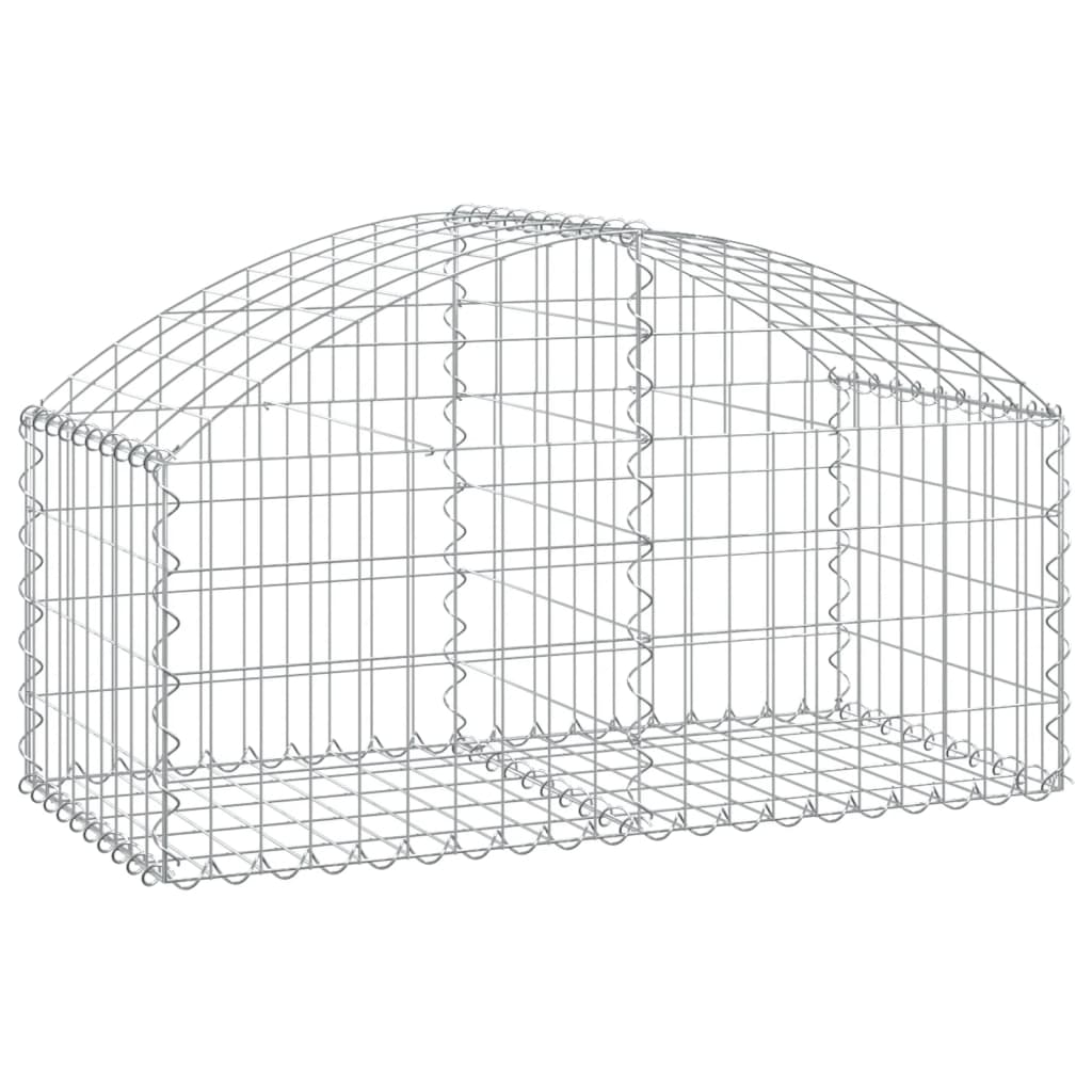 Gabionkurv buet 100x50x40/60 cm galvanisert jern