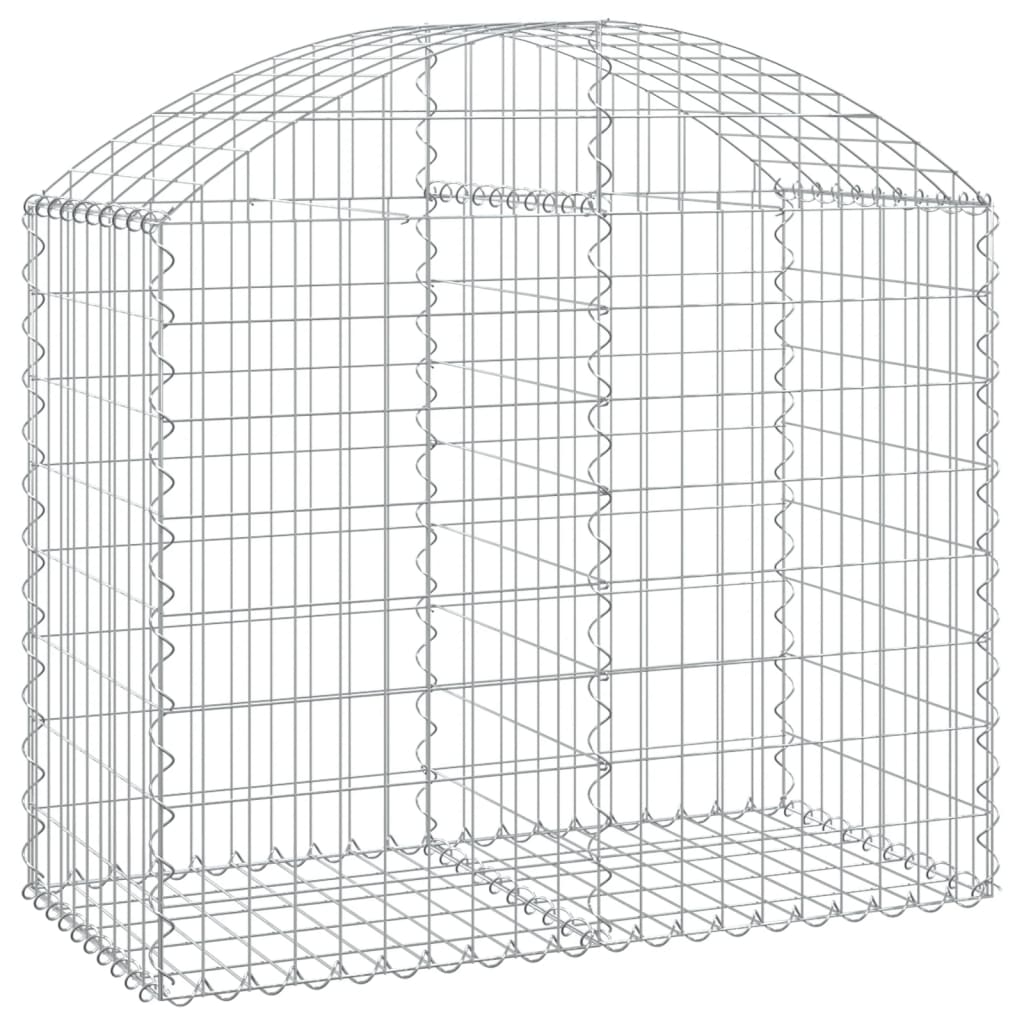 Gabionkurv buet 100x50x80/100 cm galvanisert jern