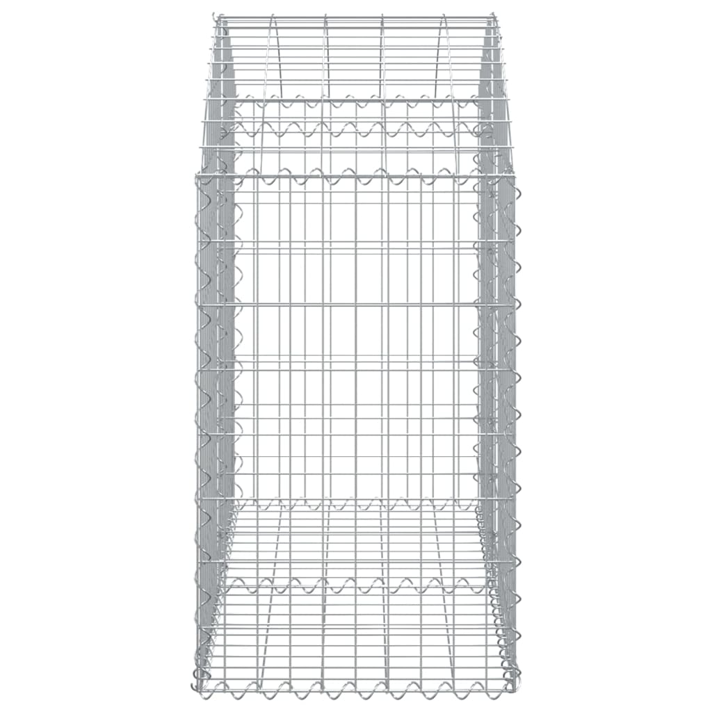 Gabionkurv buet 100x50x80/100 cm galvanisert jern