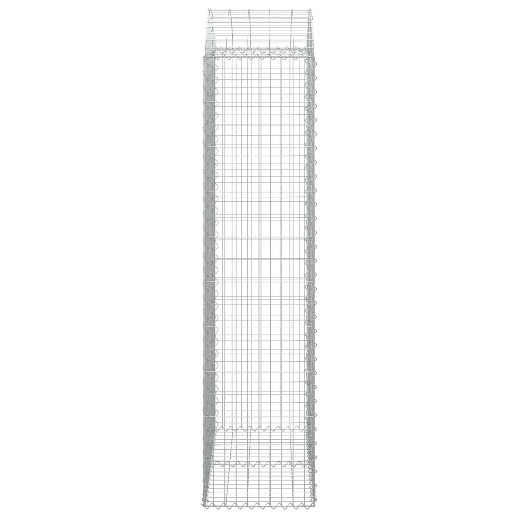Gabionkurv buet 100x50x200/220 cm galvanisert jern