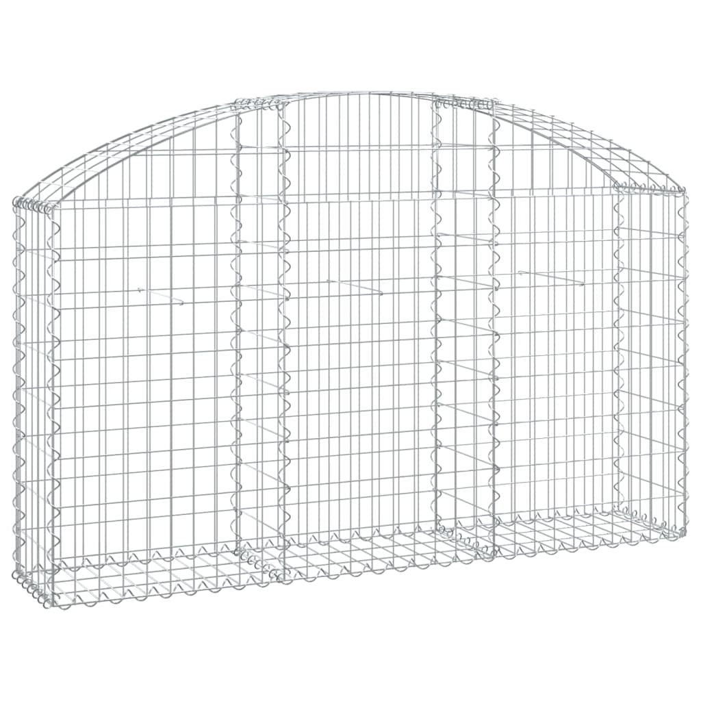 Gabionkurv buet 150x30x80/100 cm galvanisert jern