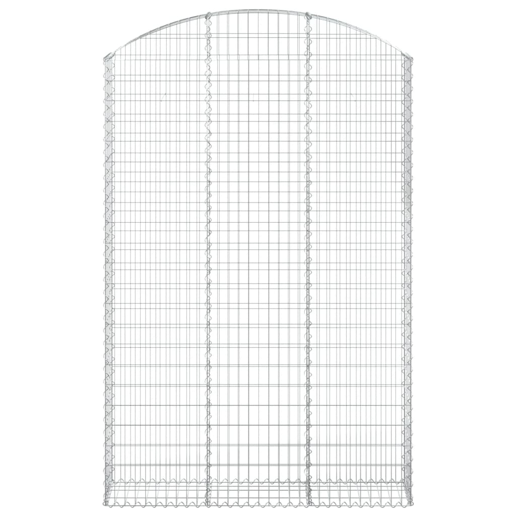 Gabionkurv buet 150x30x220/240 cm galvanisert jern