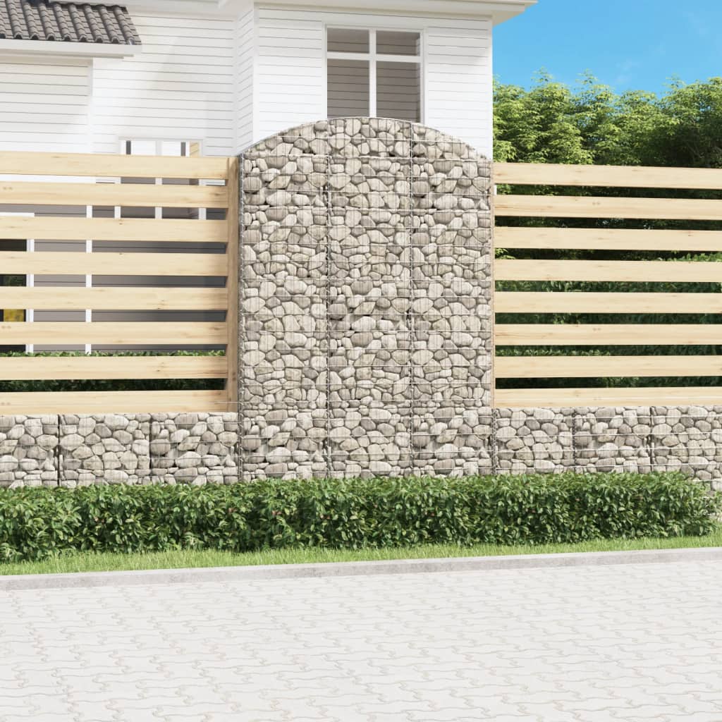 Gabionkurv buet 150x30x220/240 cm galvanisert jern