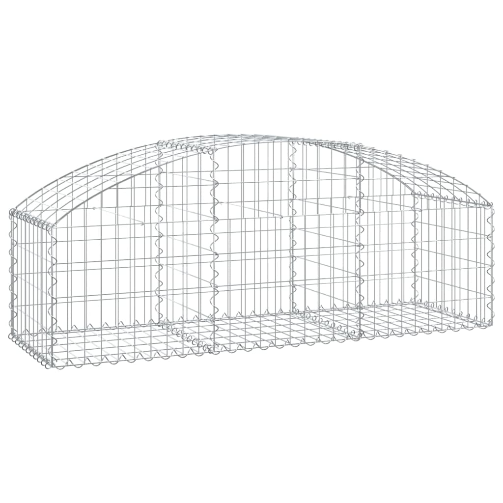 Gabionkurv buet 150x50x40/60 cm galvanisert jern