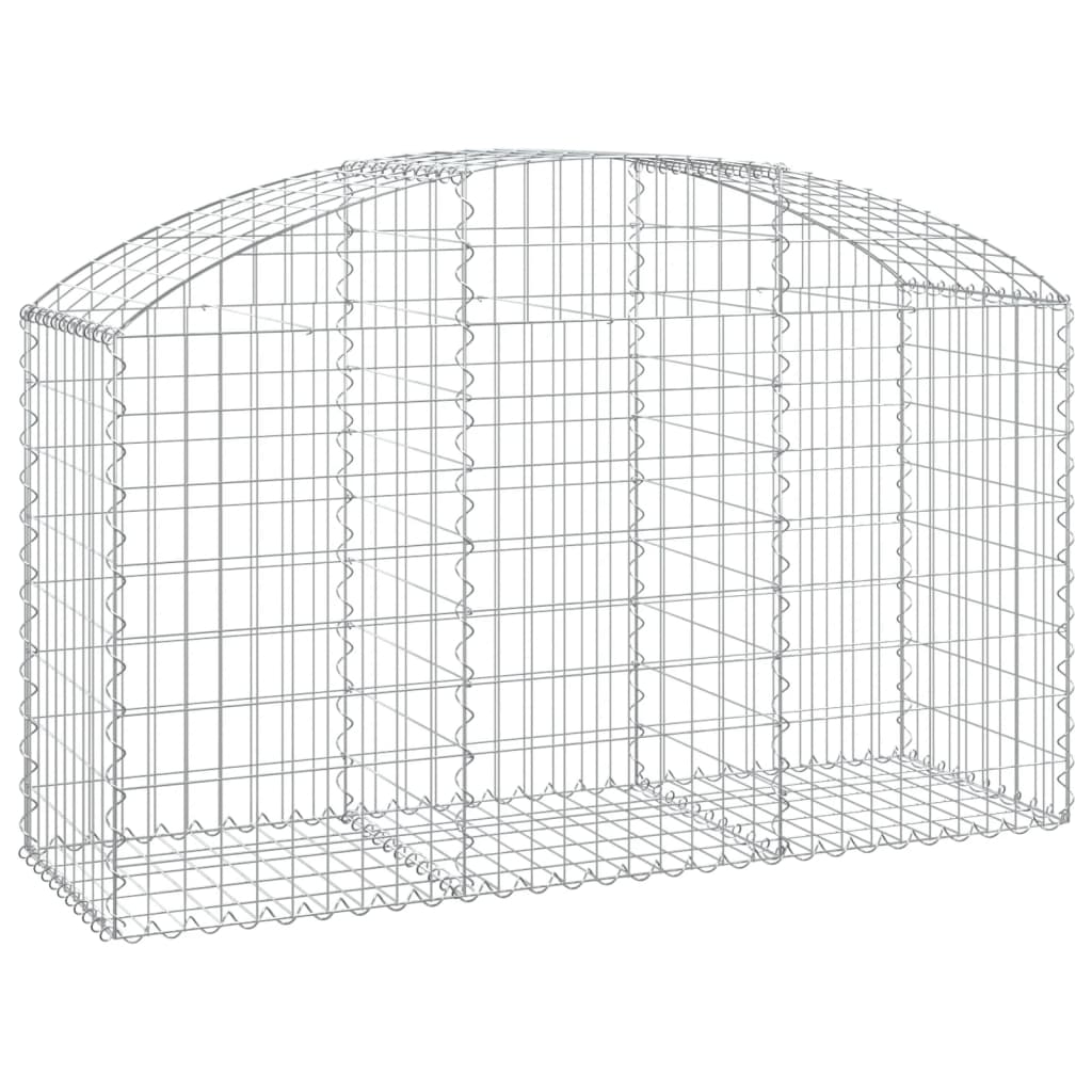 Gabionkurv buet 150x50x80/100 cm galvanisert jern