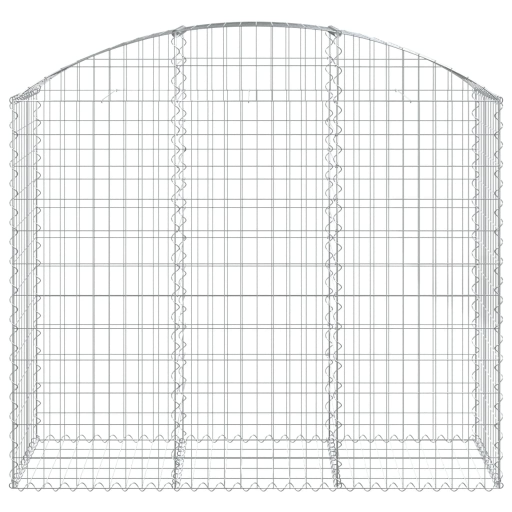 Gabionkurv buet 150x50x120/140 cm galvanisert jern