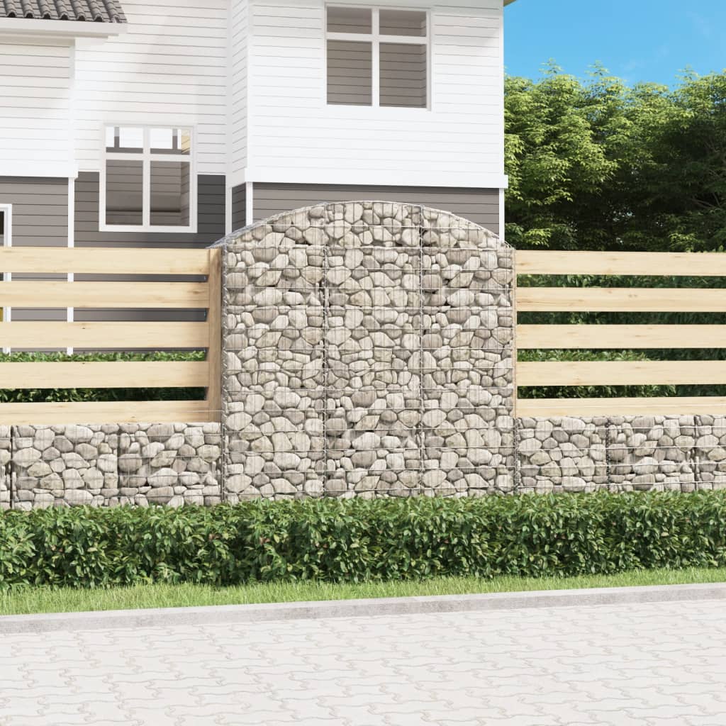 Gabionkurv buet 150x50x160/180 cm galvanisert jern