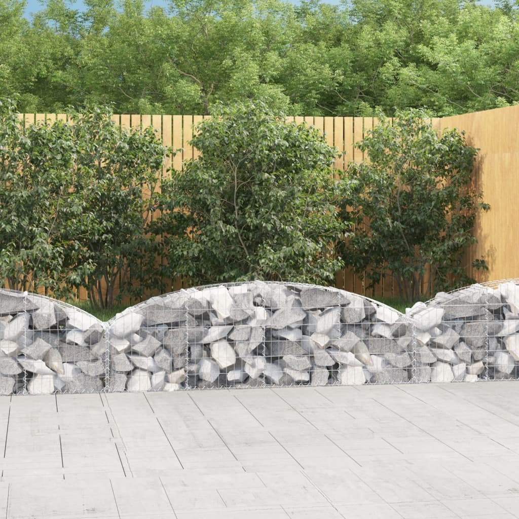 Gabionkurv buet 200x30x40/60 cm galvanisert jern