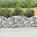 Gabionkurv buet 200x30x80/100 cm galvanisert jern
