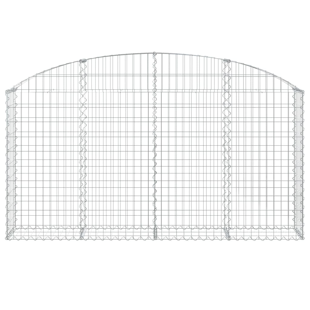 Gabionkurv buet 200x30x100/120 cm galvanisert jern