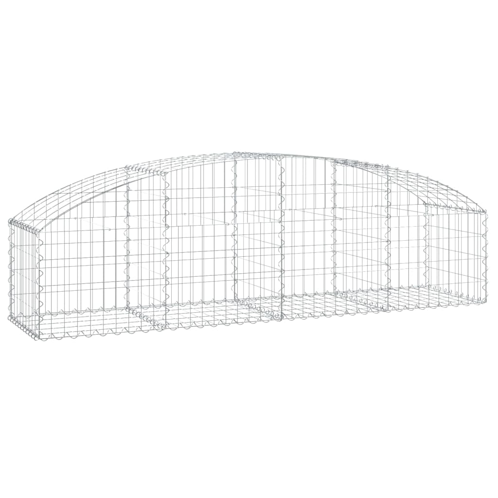 Gabionkurv buet 200x50x40/60 cm galvanisert jern