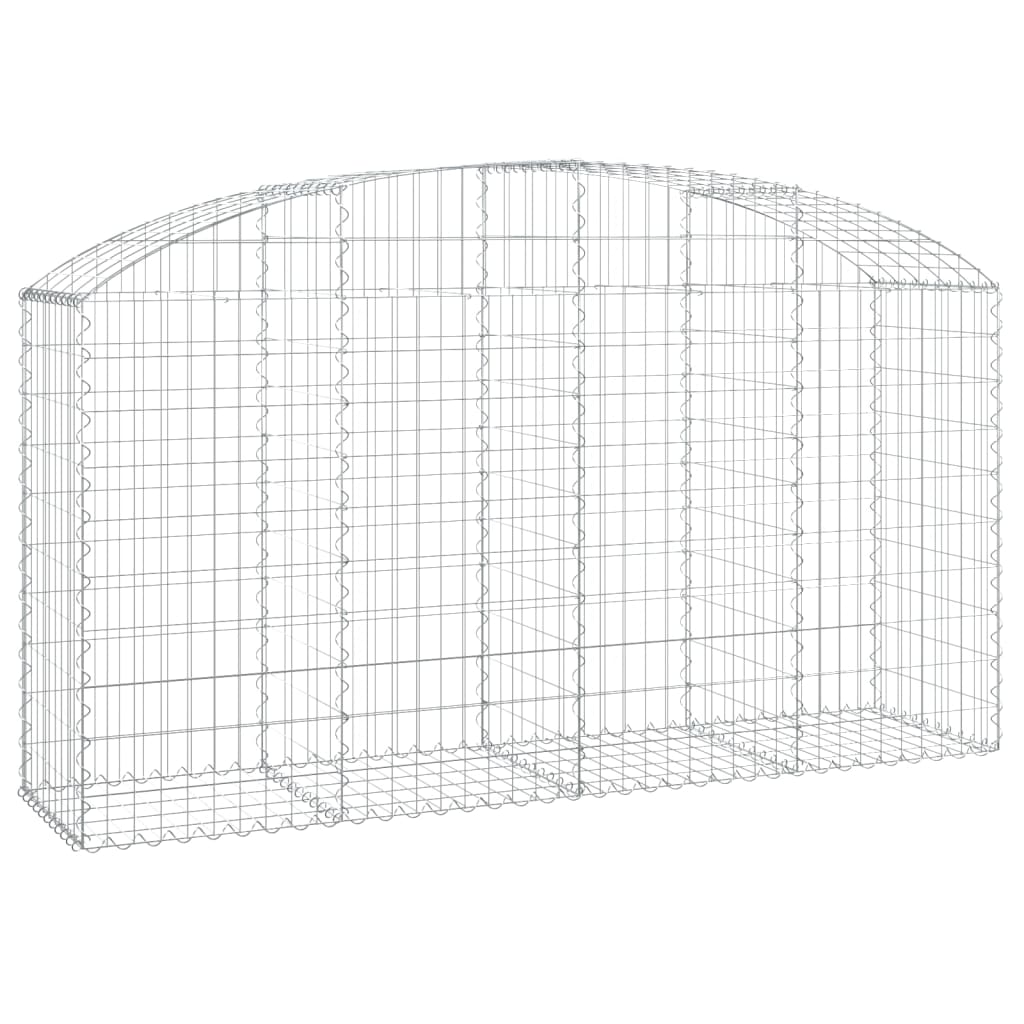 Gabionkurv buet 200x50x100/120 cm galvanisert jern