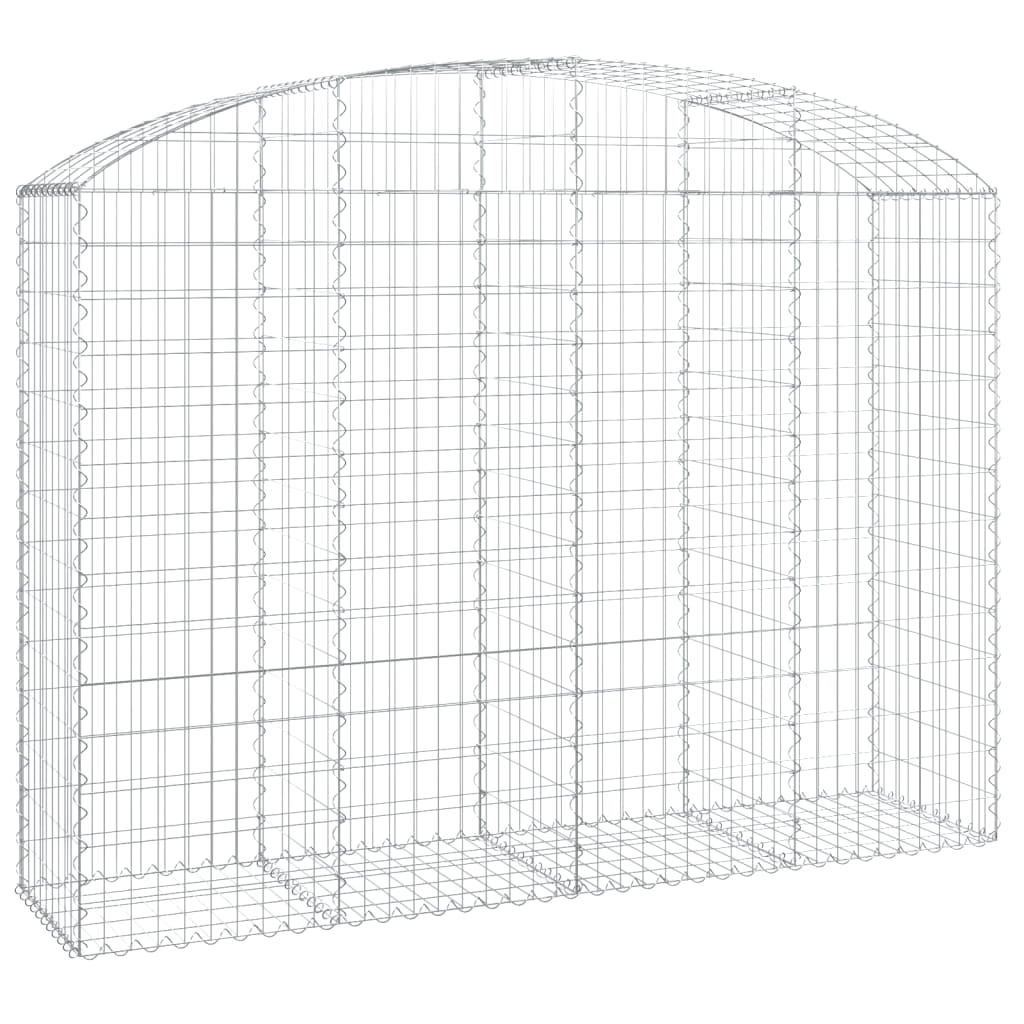 Gabionkurv buet 200x50x140/160 cm galvanisert jern