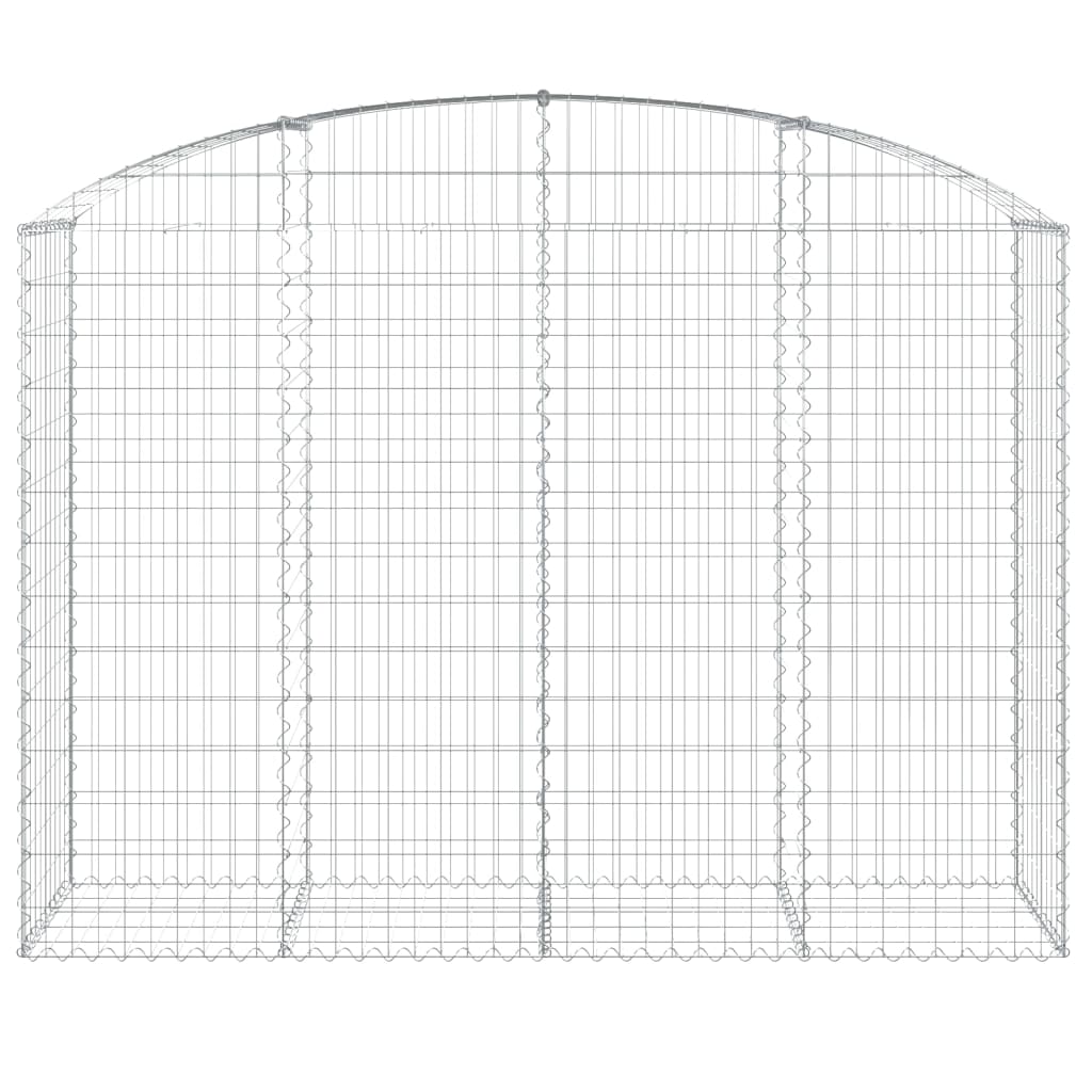 Gabionkurv buet 200x50x140/160 cm galvanisert jern