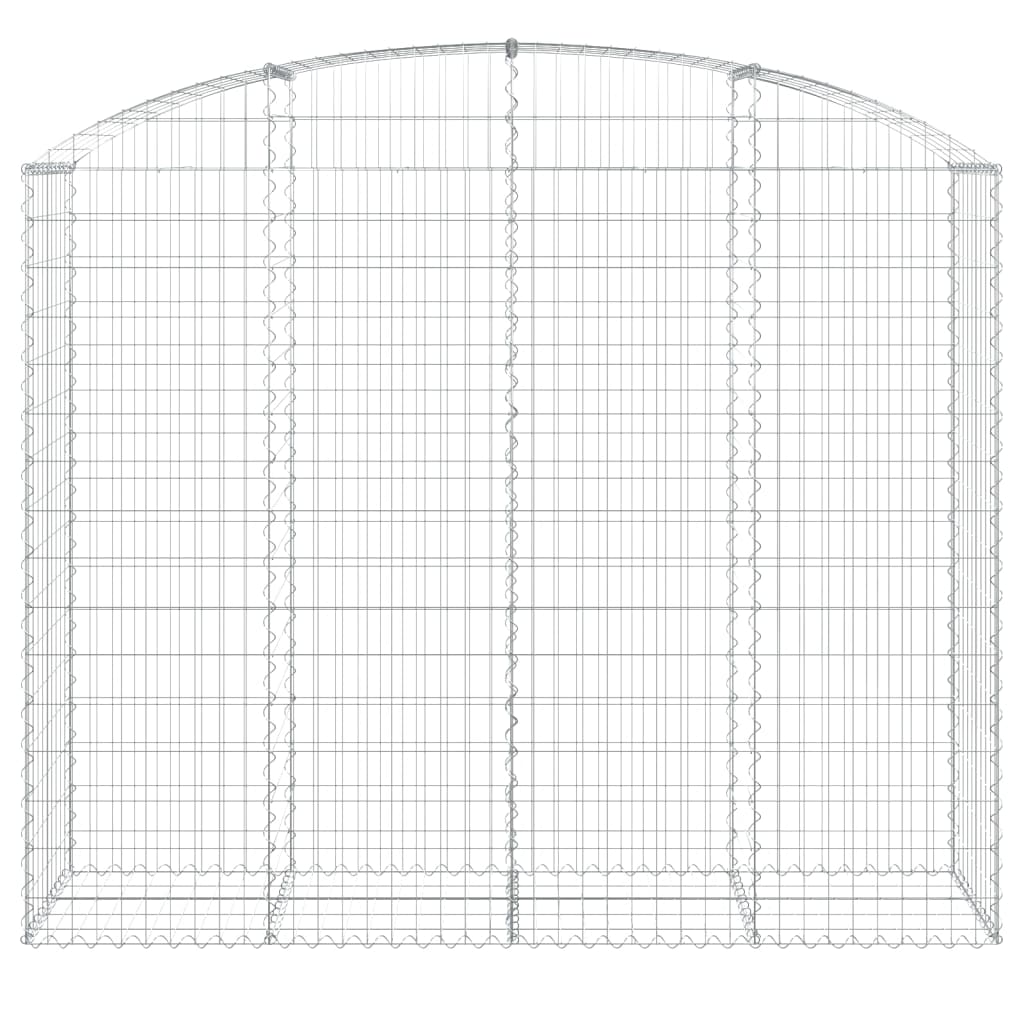 Gabionkurv buet 200x50x160/180 cm galvanisert jern