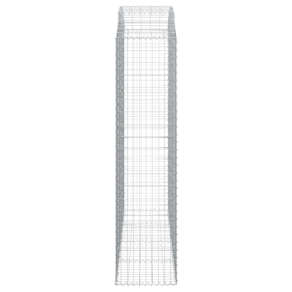 Gabionkurv buet 200x50x200/220 cm galvanisert jern