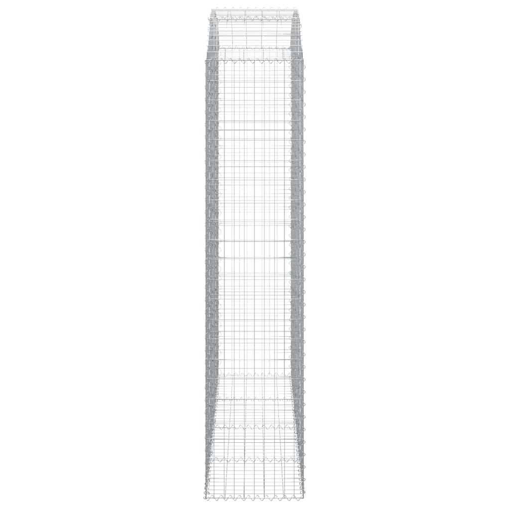 Gabionkurv buet 200x50x220/240 cm galvanisert jern
