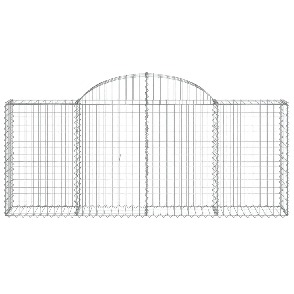 Gabionkurv buet 200x30x80/100 cm galvanisert jern