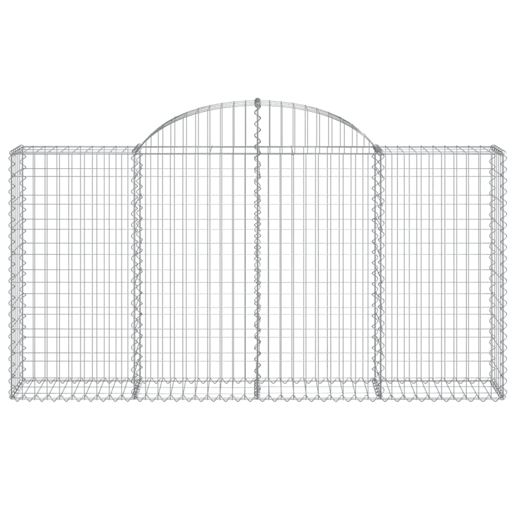 Gabionkurv buet 200x30x100/120 cm galvanisert jern