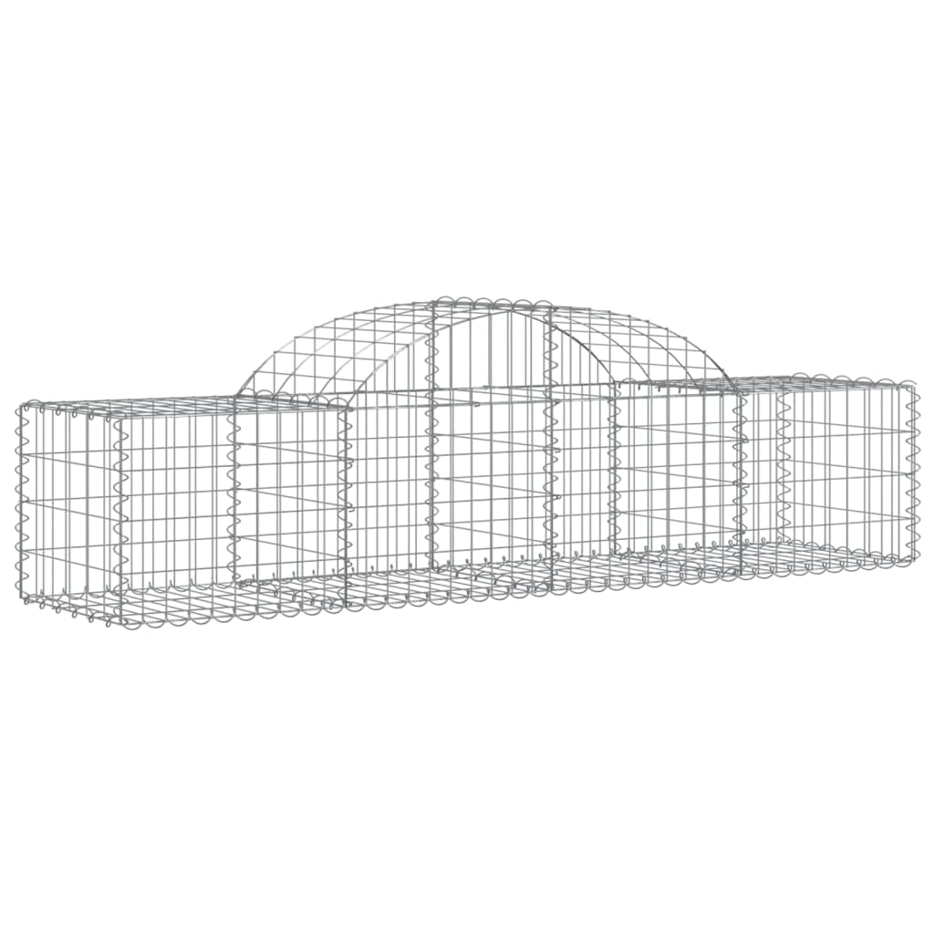 Gabionkurv buet 200x50x40/60 cm galvanisert jern