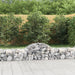 Gabionkurv buet 200x50x40/60 cm galvanisert jern