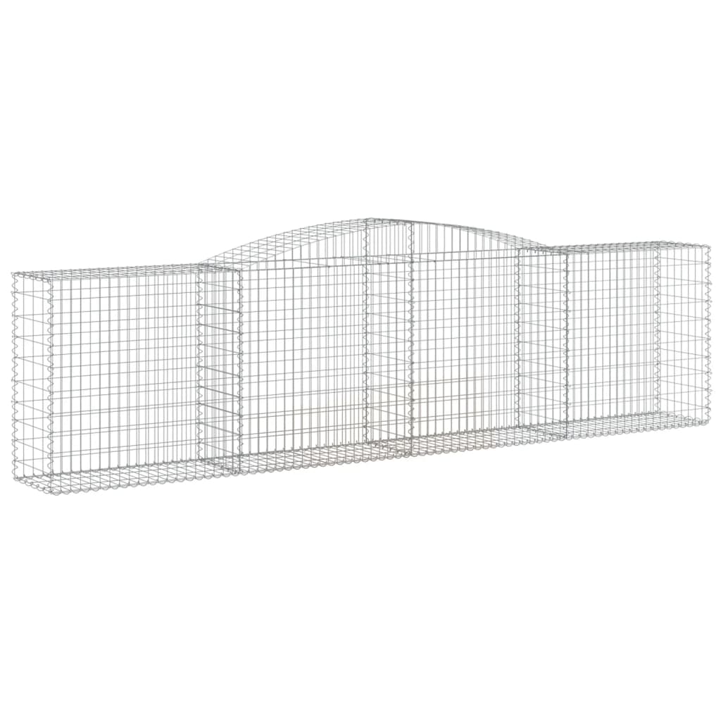 Gabionkurv buet 400x50x100/120 cm galvanisert jern