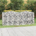 Buet gabion høybed 200x50x100 cm galvanisert jern
