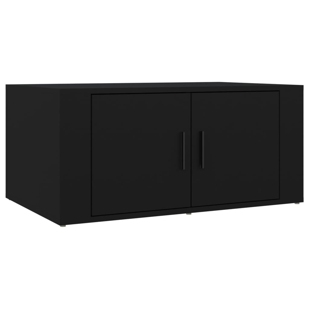Salongbord svart 80x50x36 cm konstruert tre