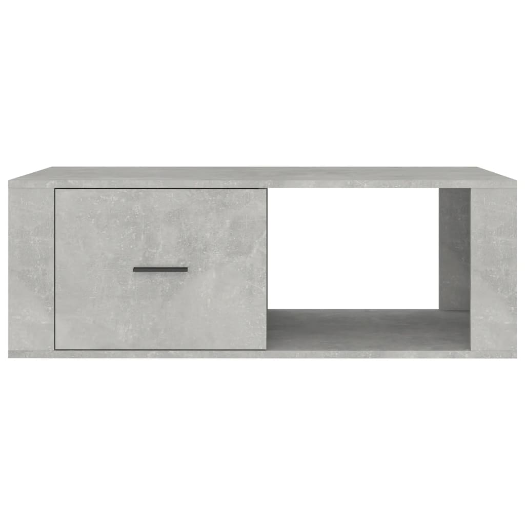 Salongbord betonggrå 100x50,5x35 cm konstruert tre
