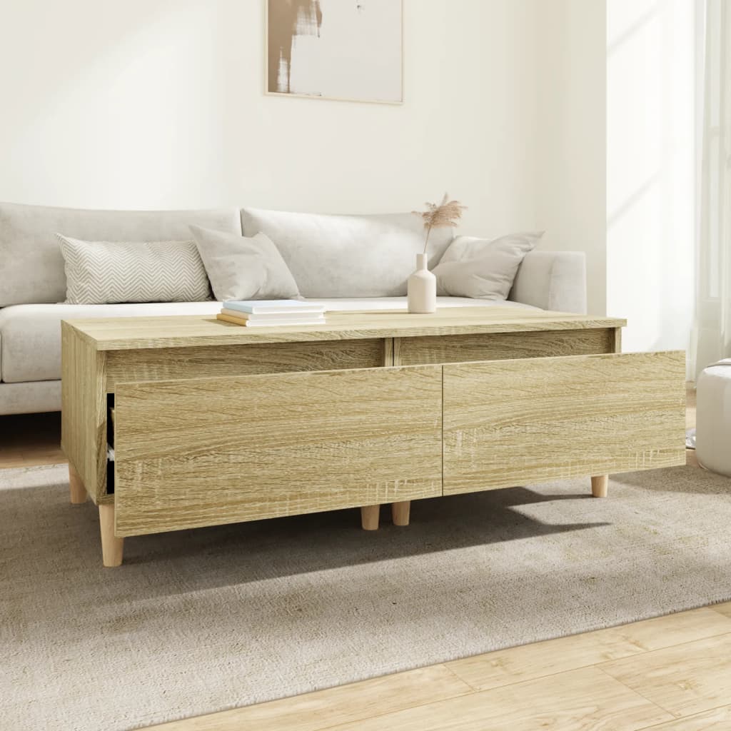 Sidebord 2 stk sonoma eik 50x46x35 cm konstruert tre