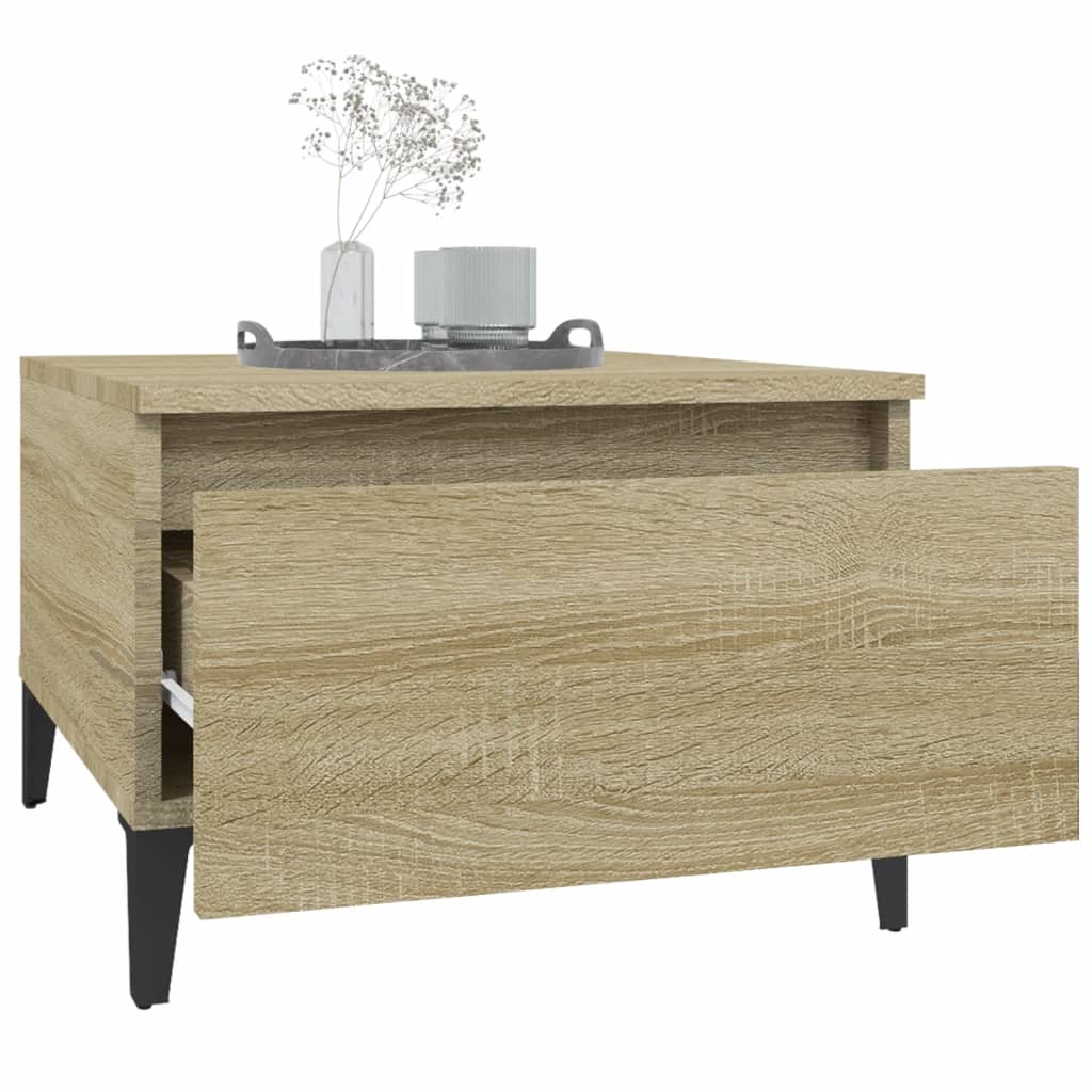 Sidebord sonoma eik 50x46x35 cm konstruert tre