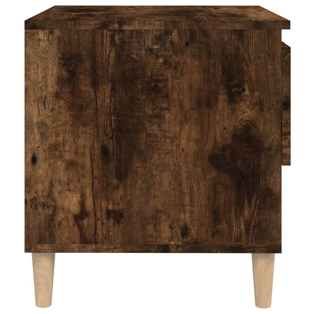 Nattbord 2 stk røkt eik 50x46x50 cm konstruert tre