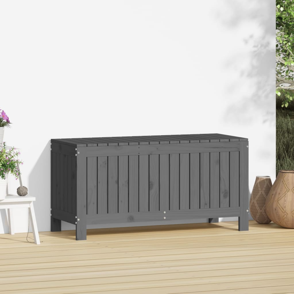 Putekasse grå 108x42,5x54 cm heltre furu