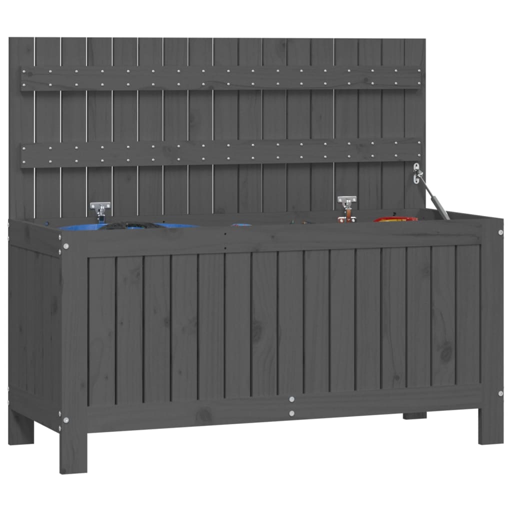 Putekasse grå 108x42,5x54 cm heltre furu