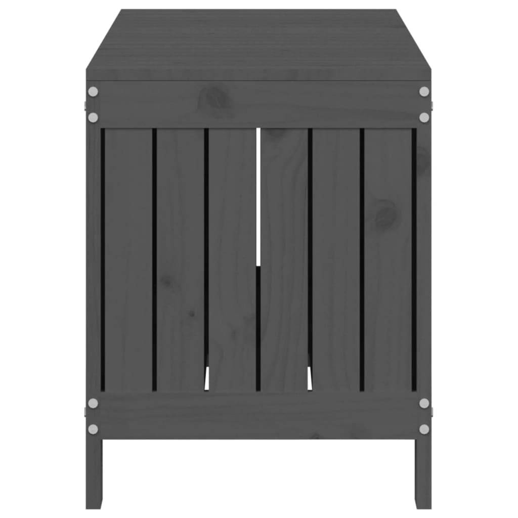 Putekasse grå 108x42,5x54 cm heltre furu