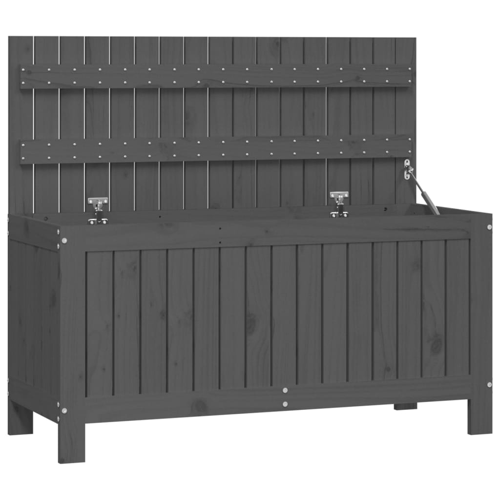 Putekasse grå 115x49x60 cm heltre furu