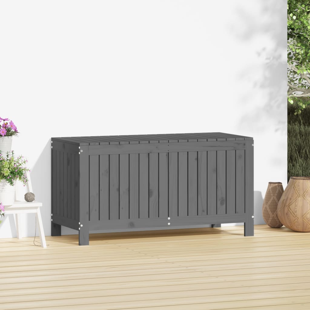 Putekasse grå 115x49x60 cm heltre furu