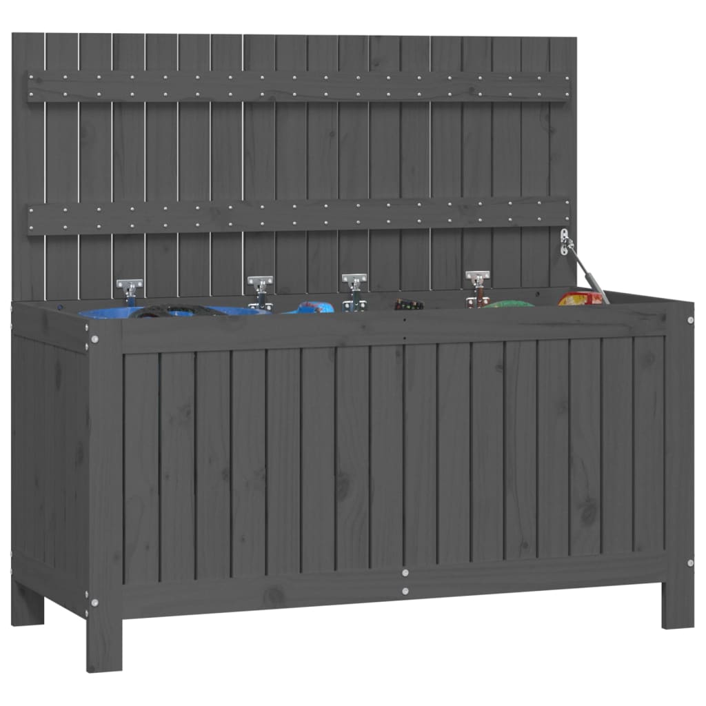 Putekasse grå 115x49x60 cm heltre furu