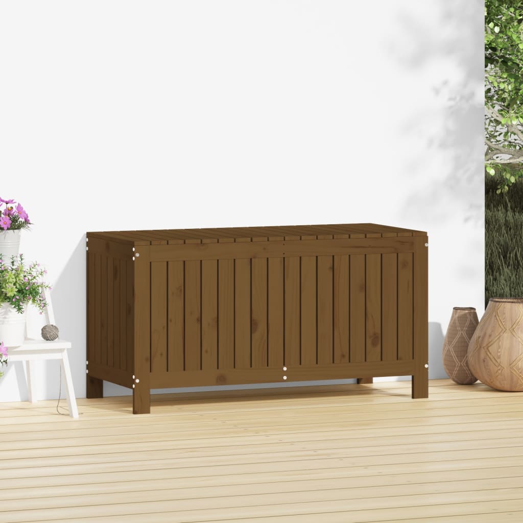 Putekasse honningbrun 115x49x60 cm heltre furu