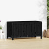 Putekasse svart 121x55x64 cm heltre furu