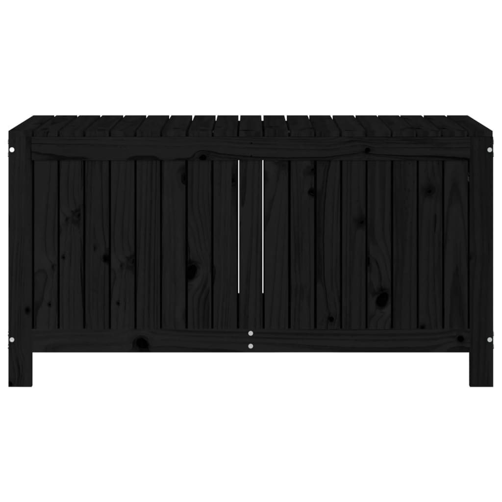 Putekasse svart 121x55x64 cm heltre furu
