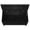 Putekasse svart 121x55x64 cm heltre furu