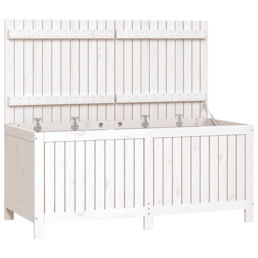 Putekasse hvit 147x68x64 cm heltre furu