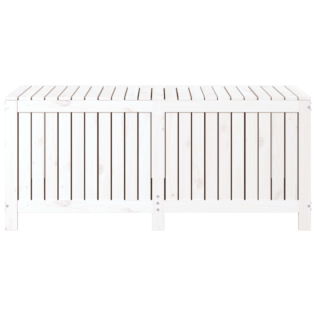 Putekasse hvit 147x68x64 cm heltre furu