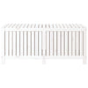 Putekasse hvit 147x68x64 cm heltre furu