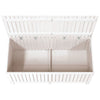 Putekasse hvit 147x68x64 cm heltre furu