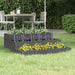 Plantekasse grå 78x78x27 cm heltre furu