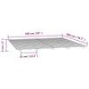 Sengeramme hvit 160x200 cm heltre furu