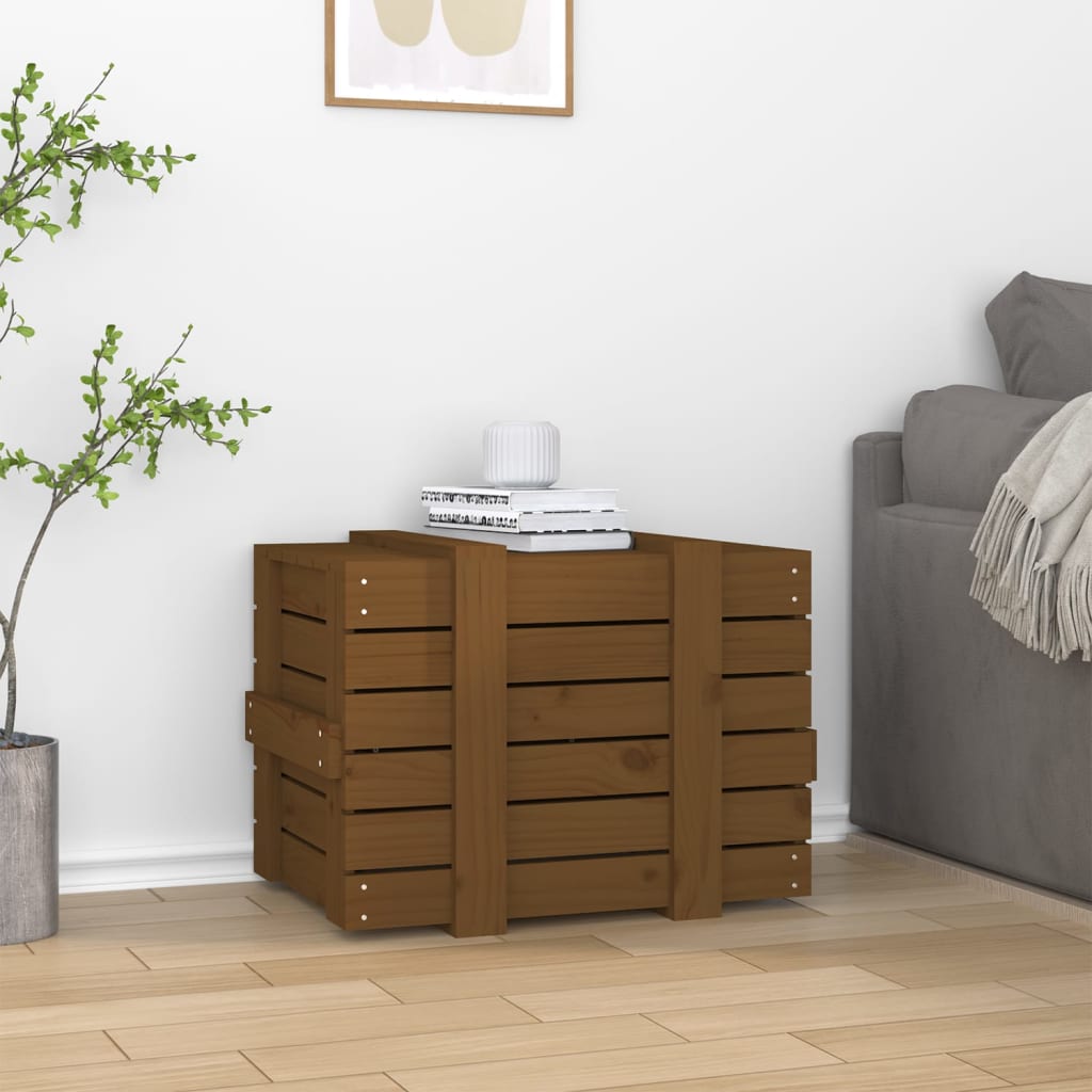 Putekasse honningbrun 58x40,5x42 cm heltre furu